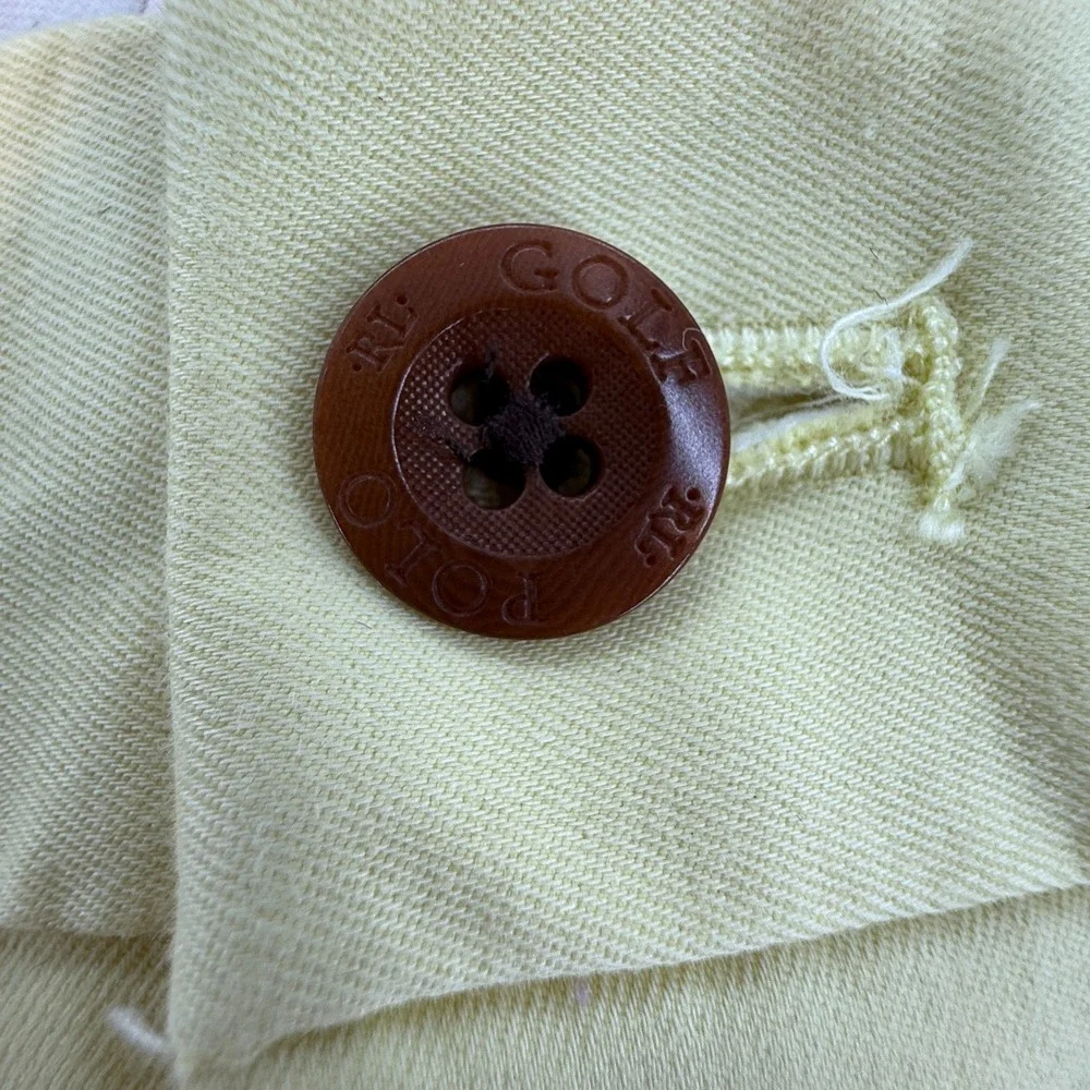 Polo Ralph Lauren Golf Shorts Men 38 Yellow Chino Flat Front Classic fit‎